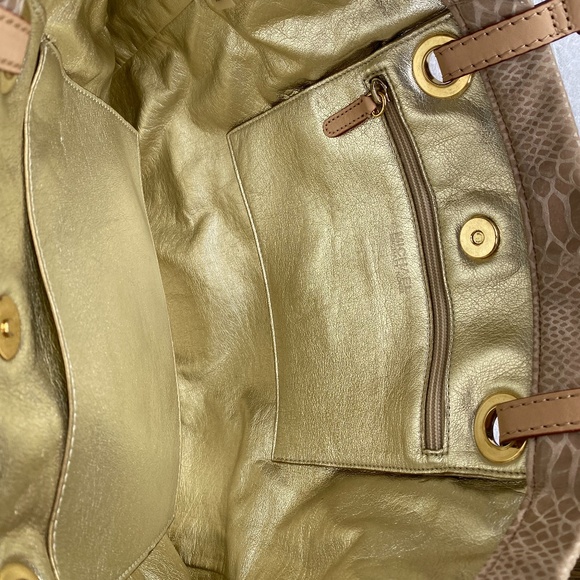 Michael Kors Beautiful Pink & Gold Python Tote - Picture 3 of 14